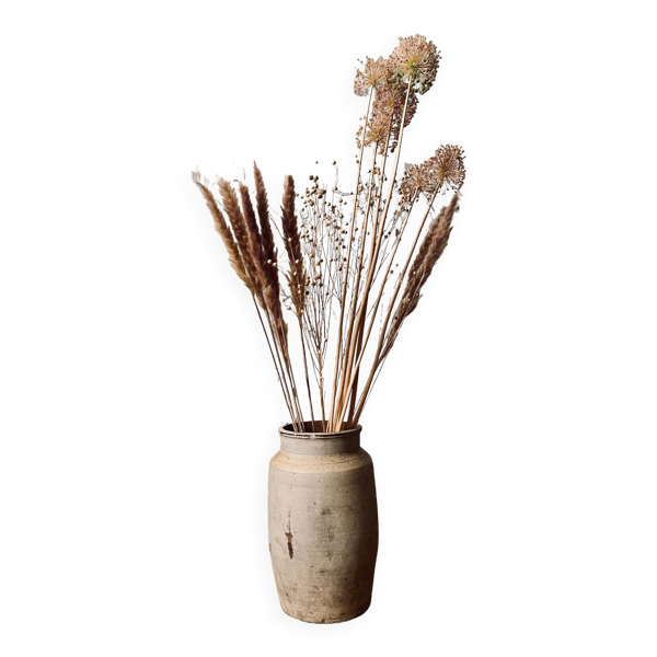 Ancien grand pot / vase en grès