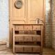 Old workshop furniture with 9 drawers