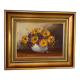 Oil on canvas - bouquet of yellow tones