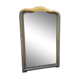 Mirror 19th , Wood and gilded stuk