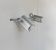 Pair of vintage wall lights, aluminium cast, Italy, 1980.