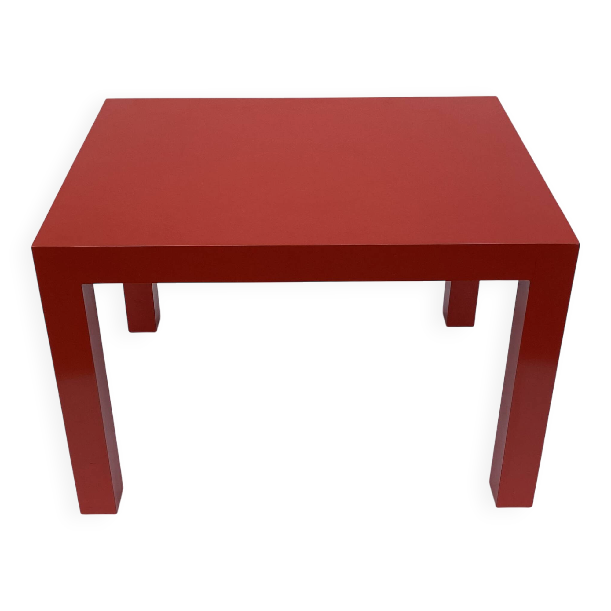Milo Baughman for Thayer Coggin Formica Red Side Coffee Table 1960s