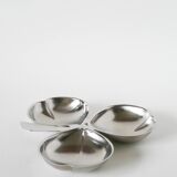 Vide-poche en inox modèle Trèfle, Design, 1970