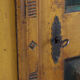 Rustic Farmhouse Folk Art Painted Bridal Cabinet