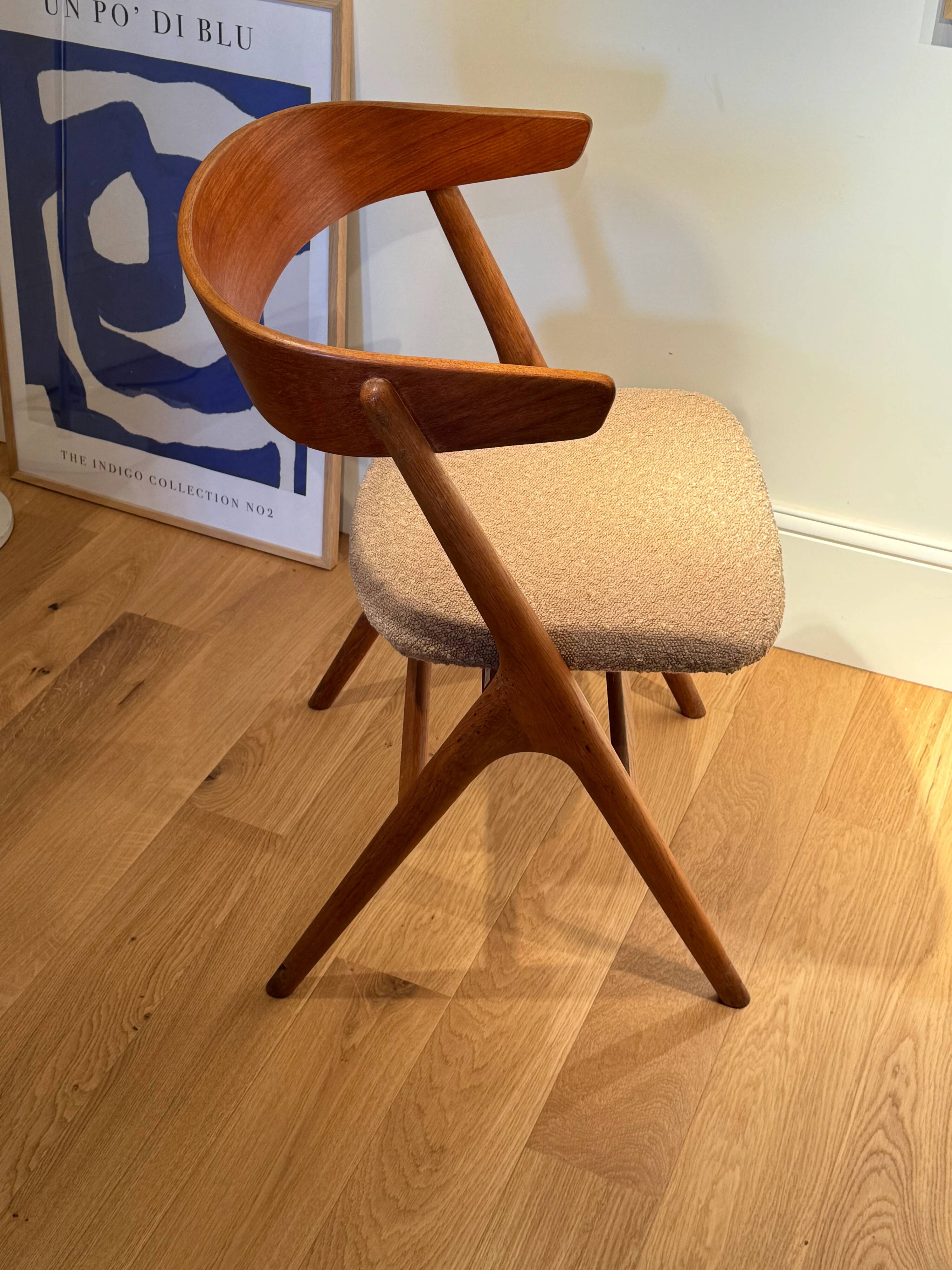Chaise scandinave vintage Sibast n9
