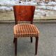 Parisian bistro chair in solid wood and fabric