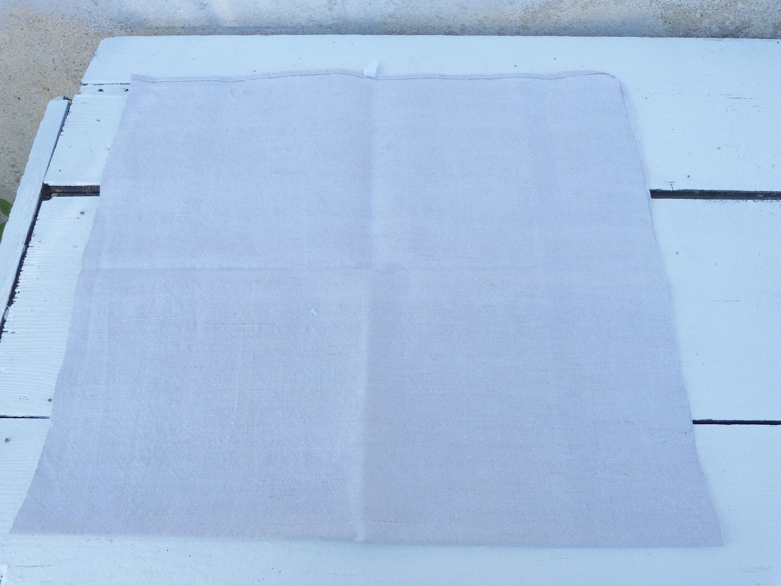 Lot of 2 old tea towels in linen 1900