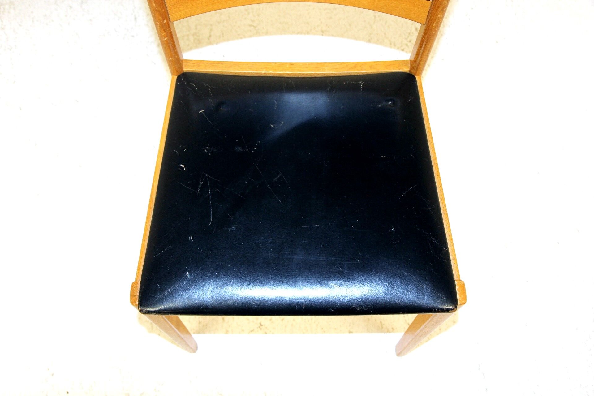 Oak and leather chair, Sweden, 1960