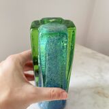 Vase vintage scandinave bleu et vert de Benny Motzfeldt pour Randsfjord