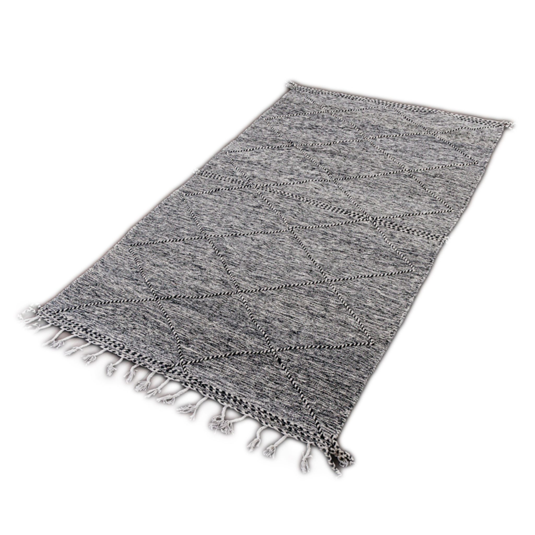 Black Berber rug zanafi 145x260 cm