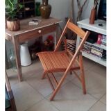 Vintage wooden folding chair