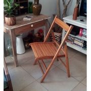 Vintage wooden folding chair