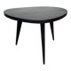 Tripod plant stand with compass feet, wood, 1950s
