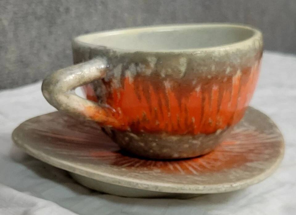 1930s ceramic cup and saucer