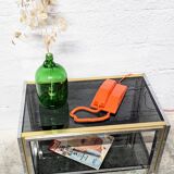 Vintage coffee table on wheels