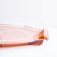Art deco tray in pink glass
