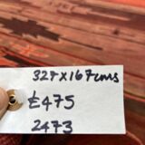 Large Vintage Turkish Kilim Rug 327x167 cm Wool Kelim