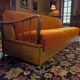 Vintage orange wooden sofa