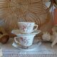 Antique art nouveau cups and saucers