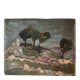 Oil on panel, Provençal landscape, circa 1930-1950