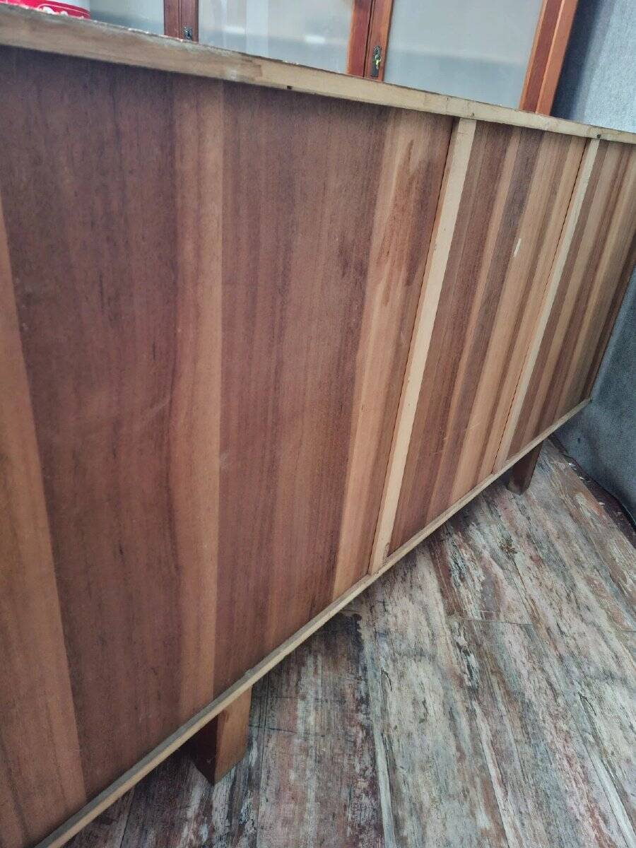 Low buffet in carved oak, Art Deco style, circa 1930.