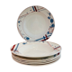 6 hollow plates Beaujeu Digoin Sarreguemines france-retro-cuisine-vintage