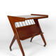Teak Rolling Route, Mid-century Modern, Italy, circa 1950