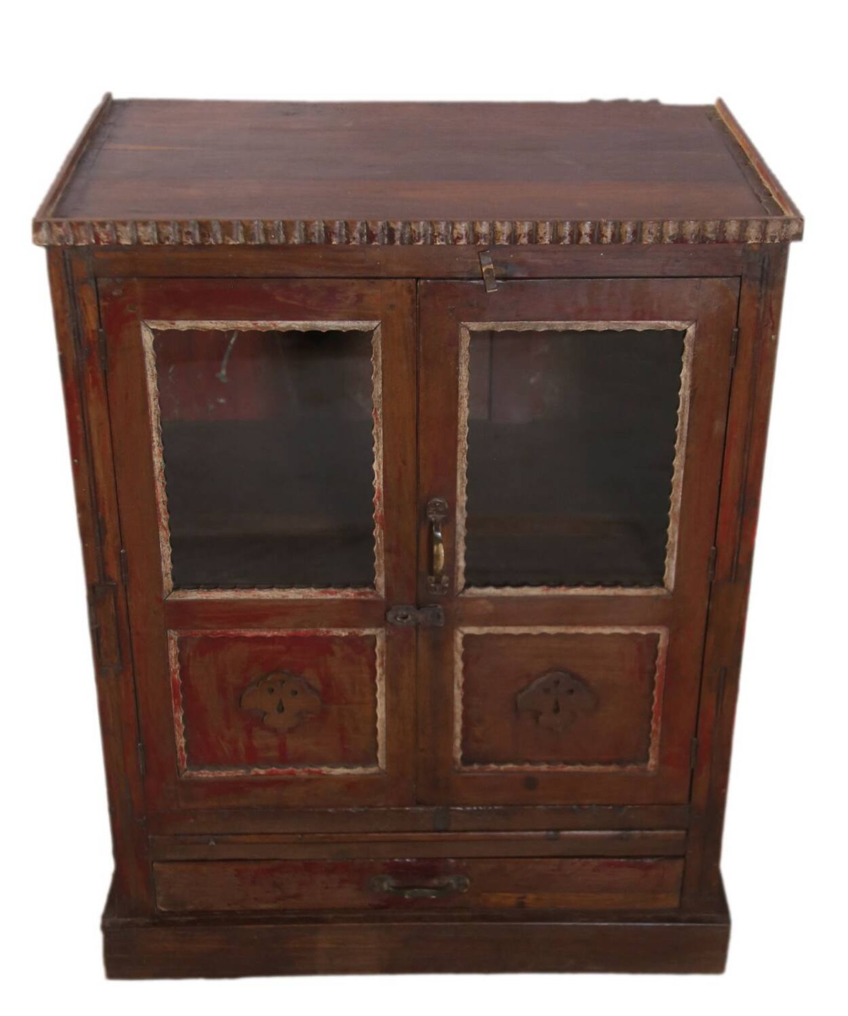 Vaisselier, buffet Art déco en teck birman
