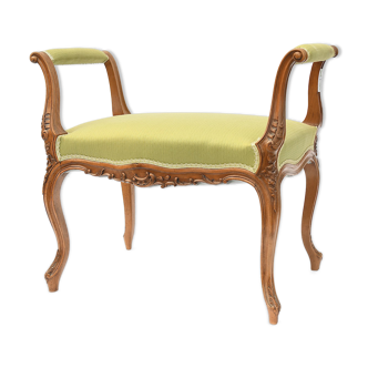 Louis XV style stool in walnut
