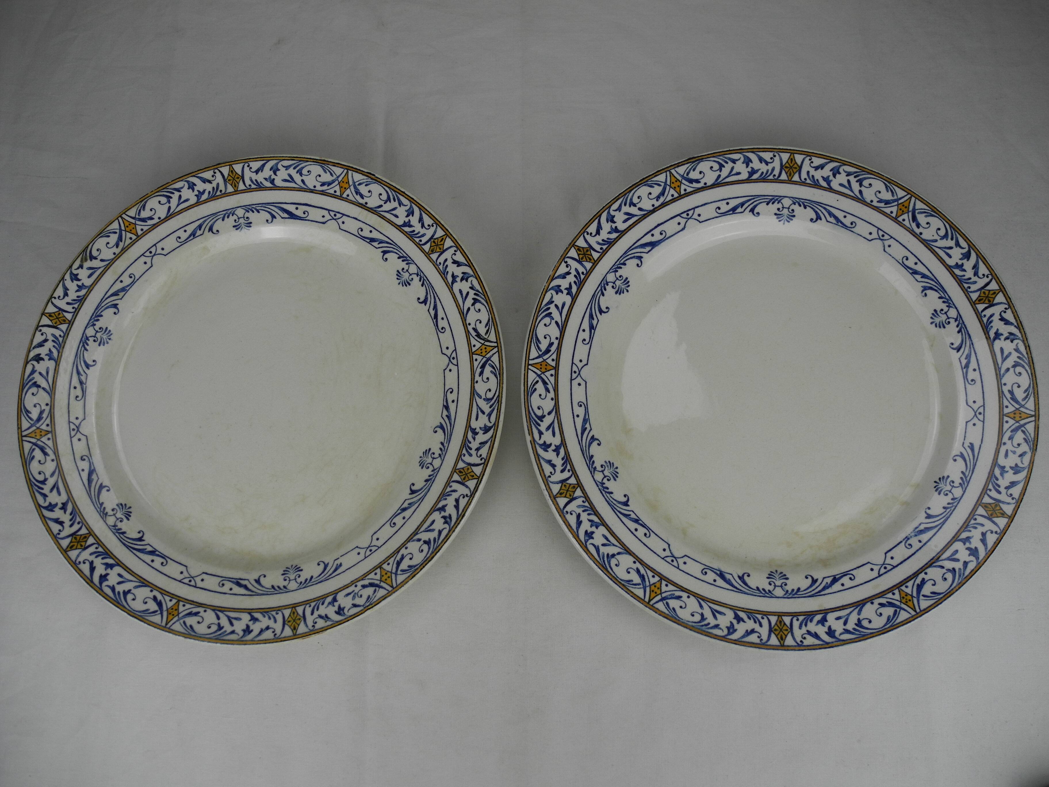 Lot De 6 Assiettes à Dessert En Porcelaine Ard'time - Ø20 Cm - Imprimés Colorés Ethniques - Vaisselle Élégante Pour Tous Les Jours