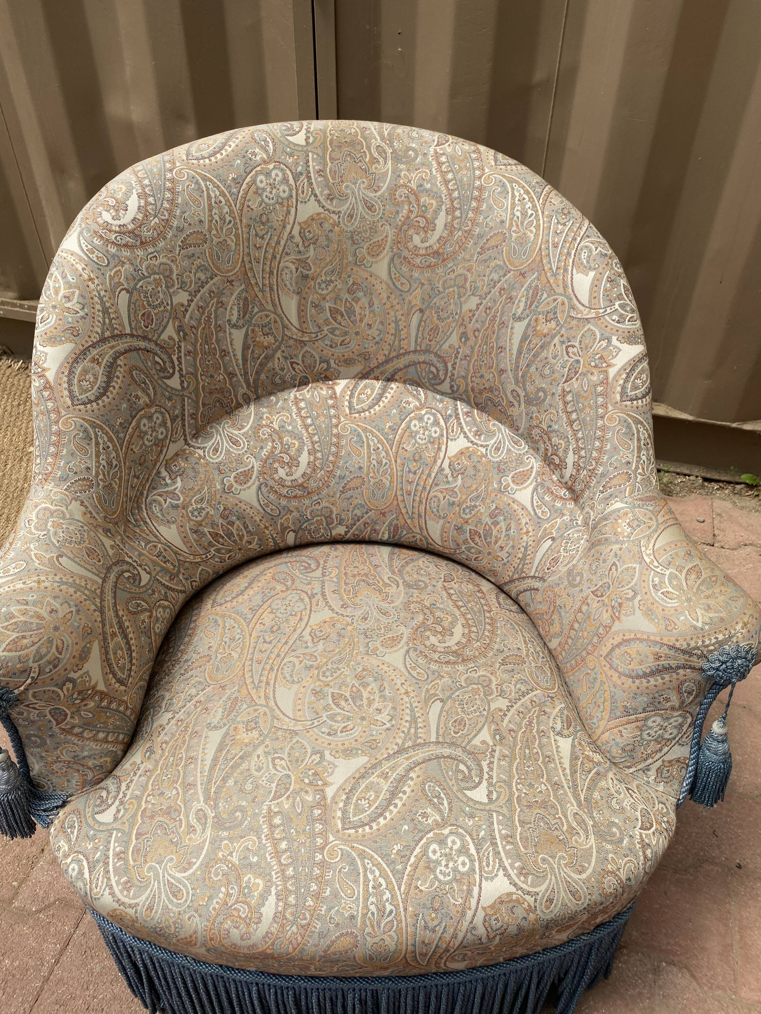 Pair of toad armchairs