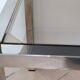 Side tables, chrome metal end tables