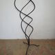 door plants / black wrought iron flowers