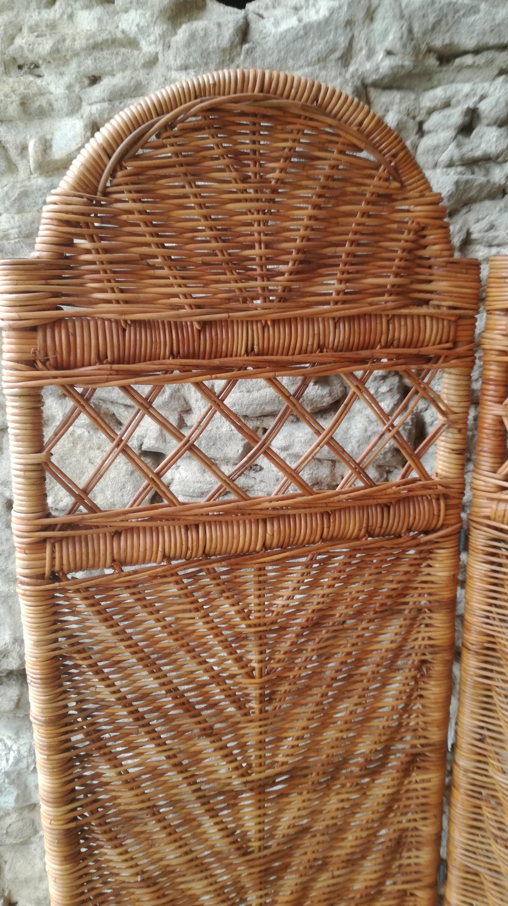 Wicker rattan screen