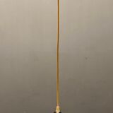 Opaline pleated glass light pendants, set of 2