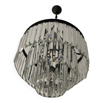 Small Italian ceiling lamp in Crystal - 50s/60s