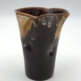VASE Handkerchief in glazed ceramic handmade VALLAURIS