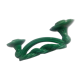 Green ceramic Vallauris candelstick