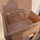 Beautiful piece of furniture from the 1940s with 1 lid + 1 door with key.