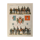 Lithographie gravure sur le Portugal de 1897