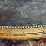 Set of 4 Louis XVI leather chairs