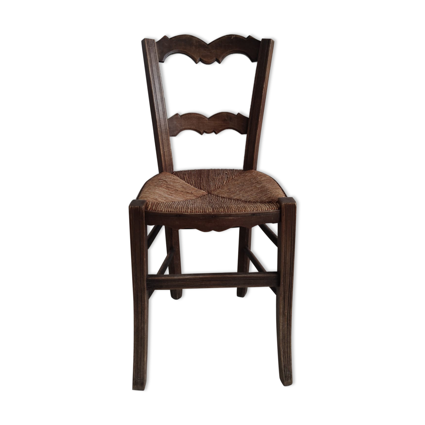 Mulched wooden chair