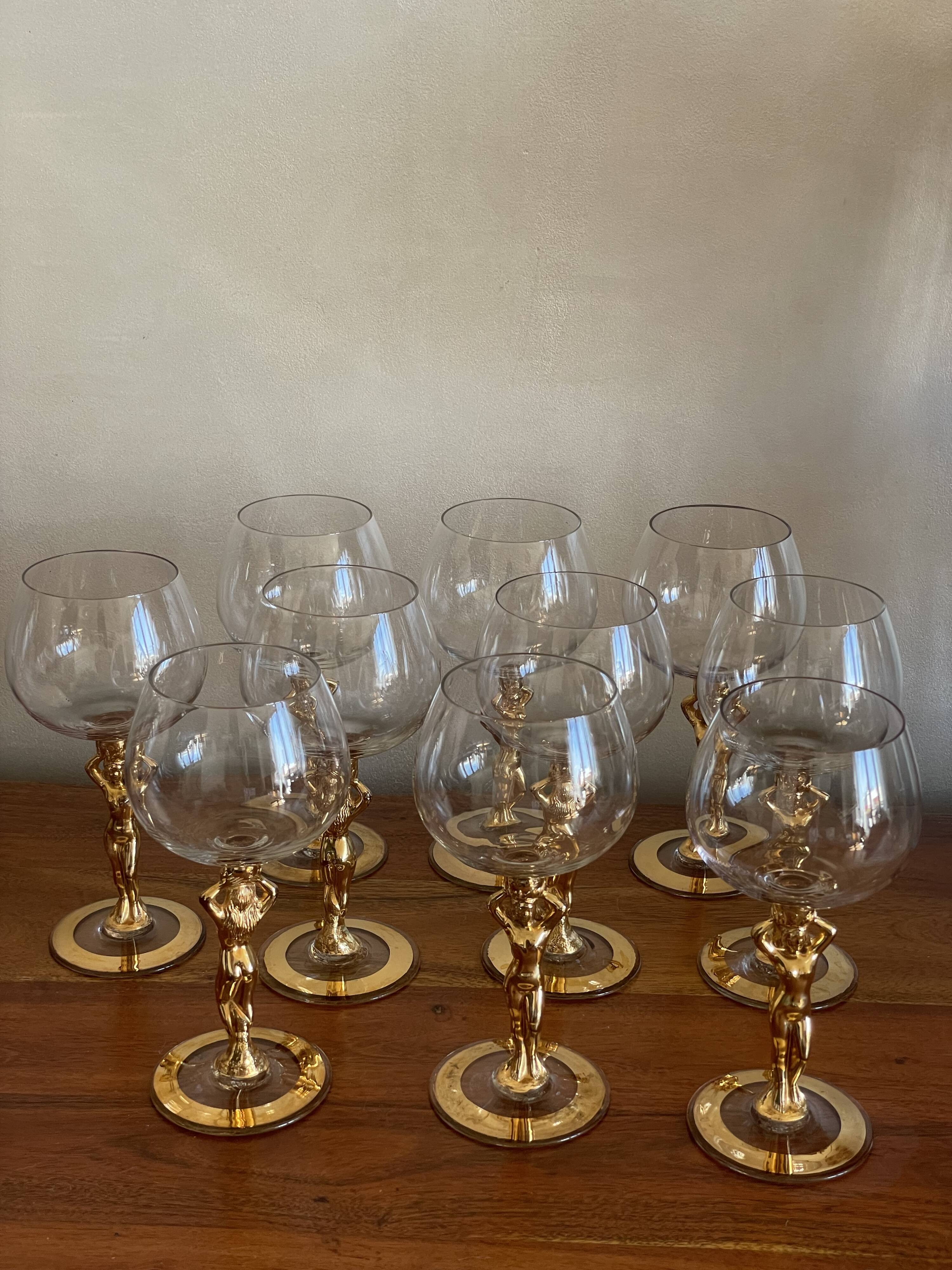 10 Bayel crystal glasses, Venus model