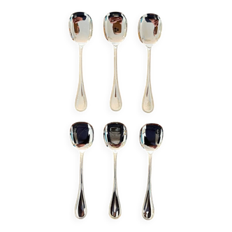 Christofle pearls, 6 ice cream spoons, sorbet, new condition