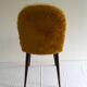 Vintage mustard barrel chair