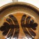 Set of 3 ceramic caquelon dishes from Pornic, Palmyre decor