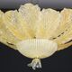 Abu Dhabi, Murano Glass Gold Flush Mount, 1970s