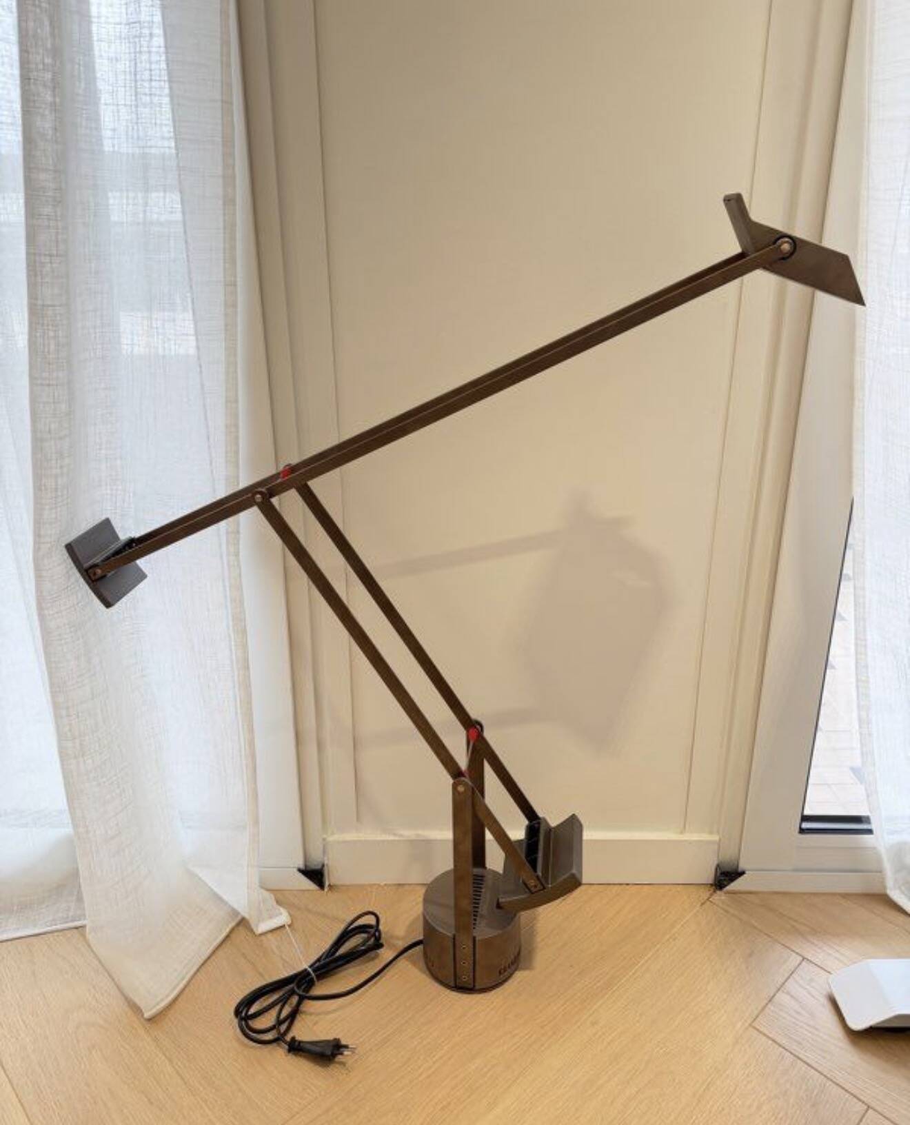 Tizio lamp by artemide in titanium