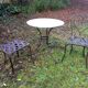 Chaises de jardin, fer forgé