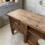 XL central island workbench oak